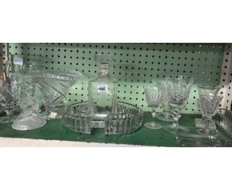 SHELF OF GLASSWARE