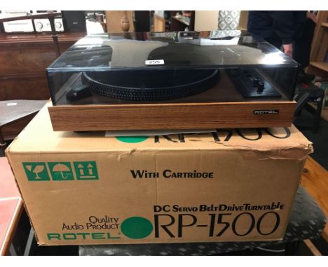 ROTEL TURNTABLE - MODEL NO. RP-1500 