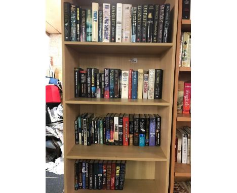 3 SHELVES &amp; PART SHELF OF HARDBACK NOVELS