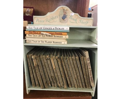 A PETER RABBITS BOOK SHELF &amp; BEATRIX POTTER BOOKS