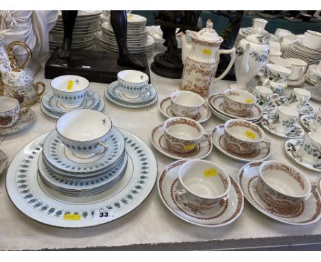 A part Minton tea service, Ancient lights and a part Funival tea service