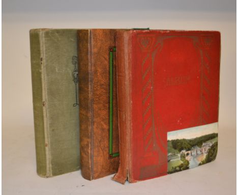 Assorted topographical, portrait and other postcards, in three albums (3)
