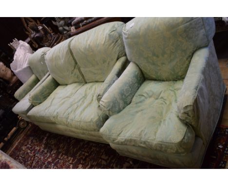 A Victorian style upholstered two seater settee, with a matching pair of armchairs (3)   Condition report  Report by GHArmcha