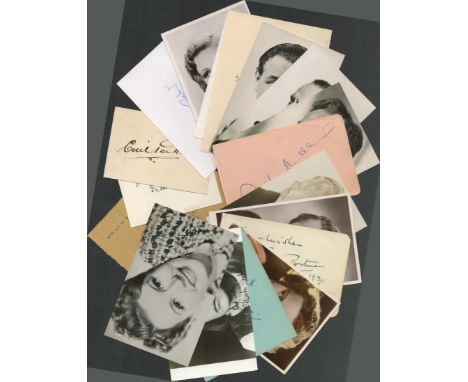 TV, Film signature piece collection. Each signature piece comes with unsigned small photo. Amongst signatures are Binnie Barn