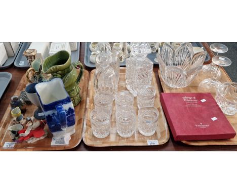 Collection of glassware to include: Waterford Crystal Songs of Christmas Collection 'Hark the Herold Angels Sing' dish in ori