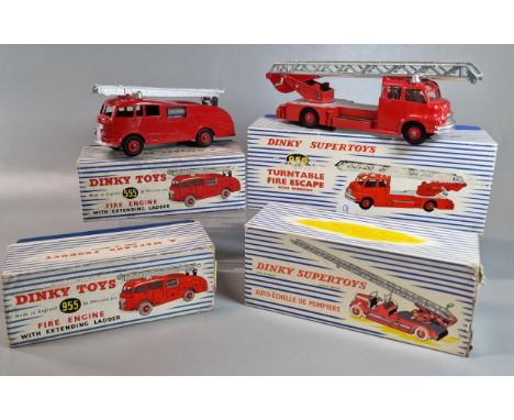 Collection of Dinky Toys and Dinky Supertoys, all in original boxes to include: 899 Auto Echelle De Pompiers, 555 Fire Engine