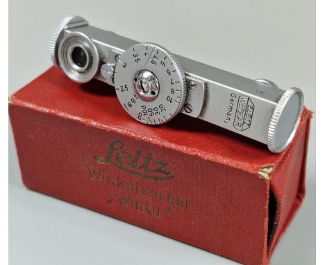 Leitz German Fokos on/off camera rangefinder in original box.  (B.P. 21% + VAT)