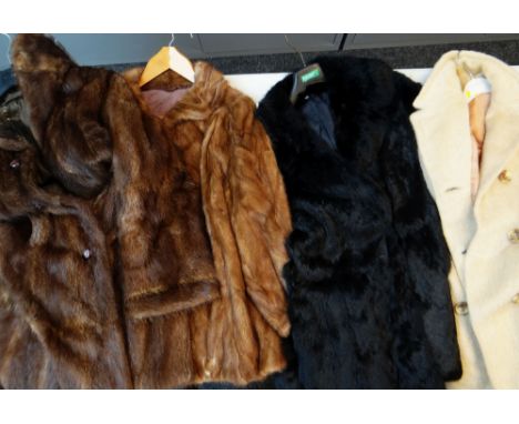 FOUR SUNDRY VINTAGE FUR COATS