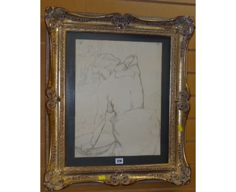 HENRI DE TOULOUSE-LAUTREC limited edition (number unclear) lithograph -  study of a lady washing, 47 x 36cms (mounted and fra