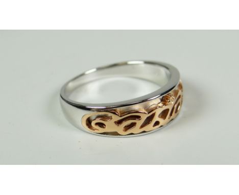 CLOGAU GOLD 'CARIAD' RING SIZE T in original box (RRP189) 