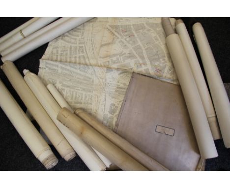 LARGE PARCEL OF ROLLED ORDNANCE SURVEY MAPS OF SOUTH WALES