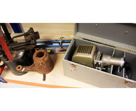 ALDIS PROJECTOR, OLD BLOW TORCH ETC