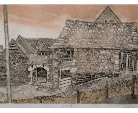 § Valerie Thornton (British, 1931-1991) Le Bessett signed, dated '88' and numbered 67/75aquatint, 39 x 59cm with a further un