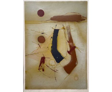 § Fred Schimmel (South African 1928-2009) Turn Left at Thursdaysigned and dated 77 (lower right); A/Petching62 x 44cmwith a f