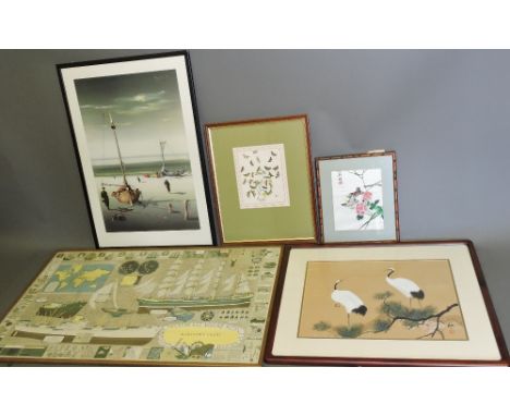 A. Aguilay, Surrealist View, limited edition print; together with a quantity of other prints and framed works. (qty)
