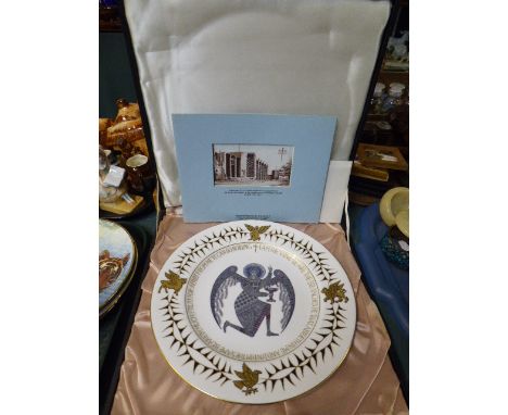 A Boxed Spode Limited Edition Plate, Coventry Cathedral 