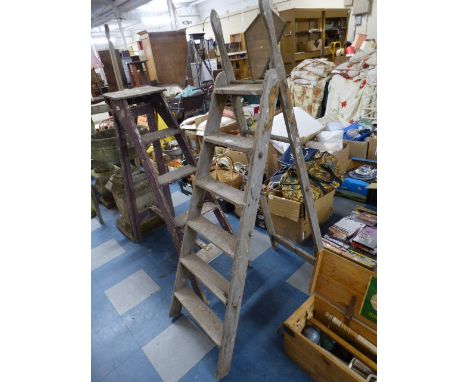 A Vintage Six Step Step Ladder 