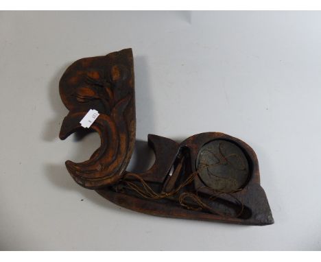 A Set of Eastern Opium Scales in Carve Wooden Box Decorated with Poppies, 20 cm Long