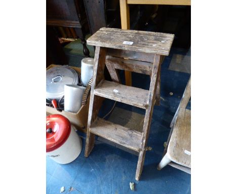 A Small Three Step Step Ladder