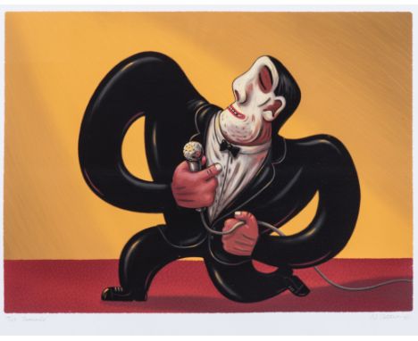 signed, numbered 19/45 and inscribed with the title in the margin gicl‚e print 42 by 53 cm 
