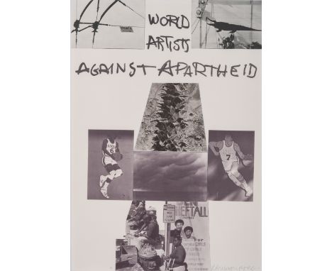 signed and number 9/100 silkscreen 84 by 60cmCreated especially for an exhibition assembled by the Association of Artists of 