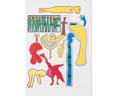signed and numbered 11/45 silkscreen Siebrits, W., Walter Battiss: I Invented Myself. Ampersand Foundation, Johannesburg, p12
