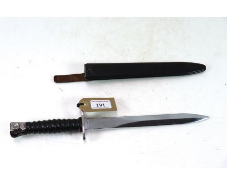 A Swiss model SIG (1957) bayonet with scabbard