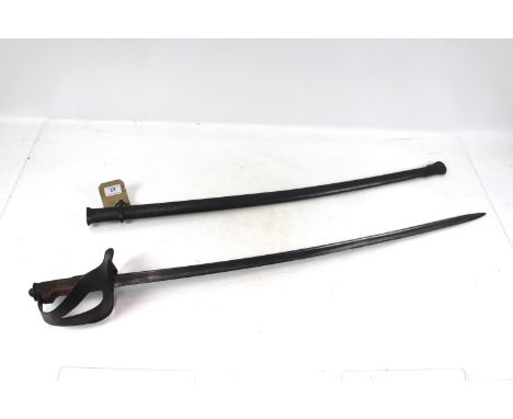 An Italian model 1871/1909 Cavalry Troopers sword with scabbard 