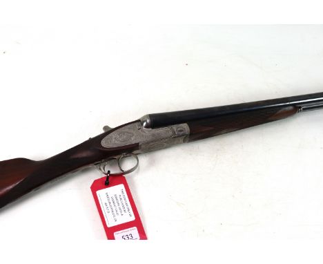 A Silver Sable Deluxe 12 bore S.L.E. shotgun Ser. No. 98608, 70mm chambers, 28" barrels bored improved and &frac14; with Chur