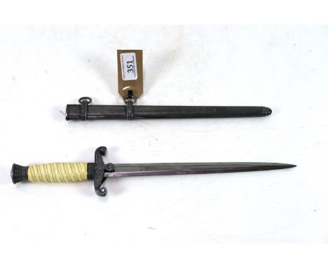 A Third Reich era army officers dress dagger by W.K.C. Solingen with scabbard 