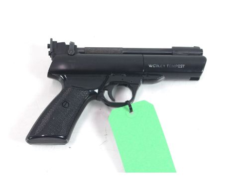 A Webley Tempest .177 Cal. air pistol, a good clean example. NB. As a post 1939 air weapon the restrictions of the Crime Redu