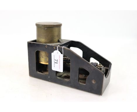 A WWI era clinometer by W. Ottway & Co. Ltd. Ealing, marked "Clinometer Inspectors MkII 1918 No.18"