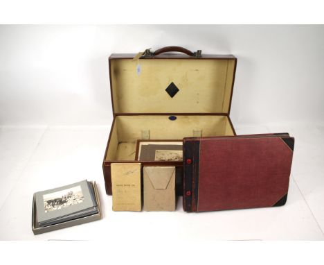 A WWI era photograph album, mainly North Africa, including The Sea Journey and Stop at Gibraltar. Also included box of loose 