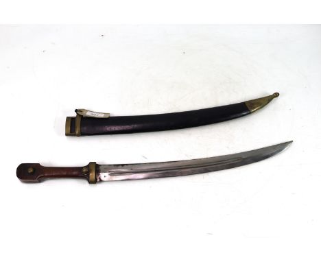 A facsimile of a Russian Kindjal with scabbard 