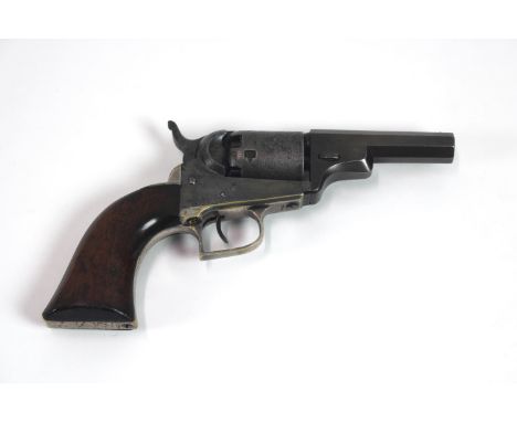 A Colt model 1848 Baby Dragoon revolver .31Cal. five shot with a rare 3" barrel marked address Sam'l Colt New York City (havi