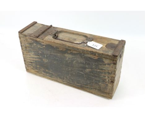A German wooden ammunition box 