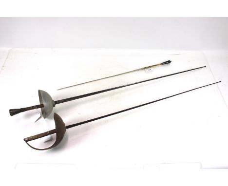 Two fencing foils, one a Wilkinson MKIII example, also included a decorative "Toledo" blade 