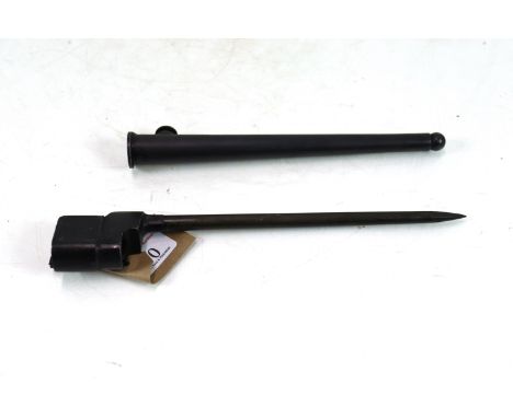 A British No.4 MkII * spike bayonet with scabbard 