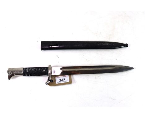 A Third Reich era parade bayonet  with scabbard (blade unmarked)