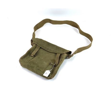 A British 1908 patt small pack, marked with broad arrow and named to Gnr. Blay 2032335, strap also marked