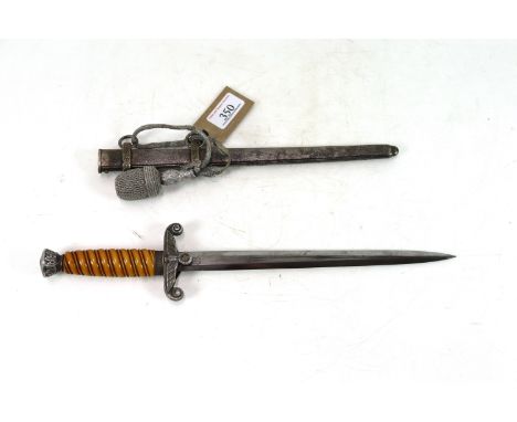 A Third Reich era army officers dress dagger by Alcoso Solingen with scabbard