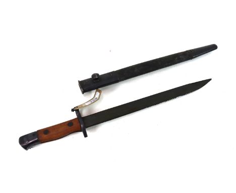 An India model MkII Star bayonet with scabbard (still in grease)