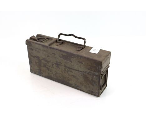 A German metal ammunition box 