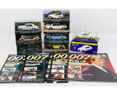 Universal Hobbies - James Bond - A group of cars from Bond films with accompanying magazines including Rolls Royce Silver Sha
