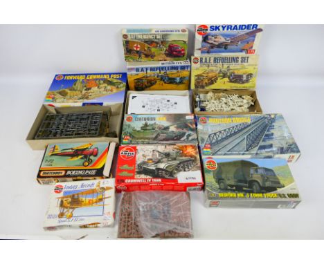 Airfix - Matchbox - A collection of boxed plastic model kits in various scales and subjects. Seven of the kits appear Very Go