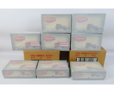 Corgi -Two ex-shop stock trade boxes containing eight boxed Limited Edition diecast vehicles from the Corgi 'Vintage Glory of