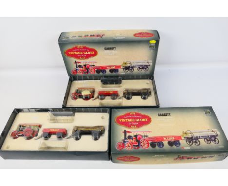 Corgi -Two boxed ex-shop stock, Limited Edition Corgi #80305 'Vintage Glory of Steam' Garret 4CD Road Tractor, Trailers & Log