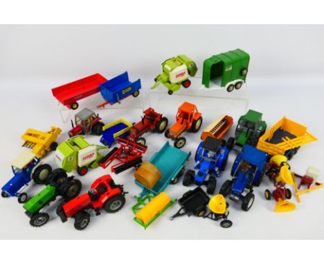 Britains - Siku - Other - An unboxed collection of mainly Britains diecast farm vehicles and implements. Lot includes Britain