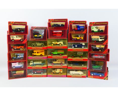 Matchbox Models of Yesteryear - A boxed collection of 29 Matchbox Models of Yesteryear, including Y64 Lincoln Zephyr; Y31B Mo