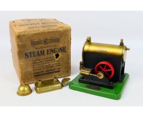 S.E.L. A boxed stationary steam engine by Signaling Equipment Limited, model number 1540. It appears in Very Good condition o